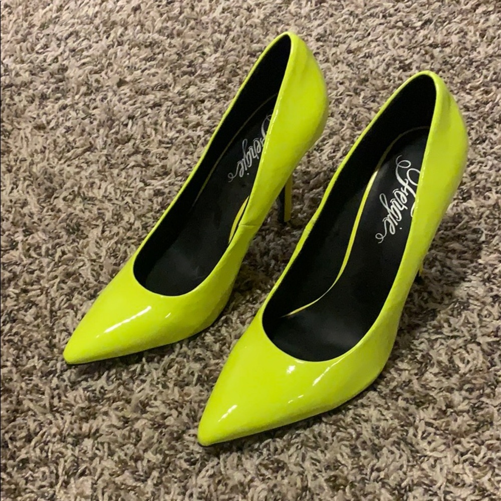Electric Yellow Pumps